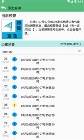自然灾害预警