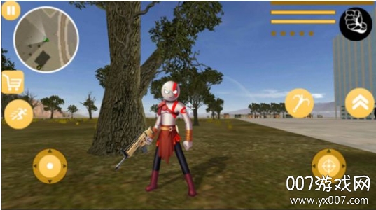 战神火柴人绳索战争英雄