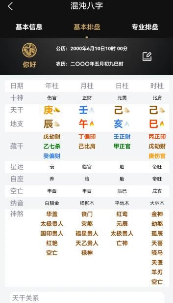 混沌排盘