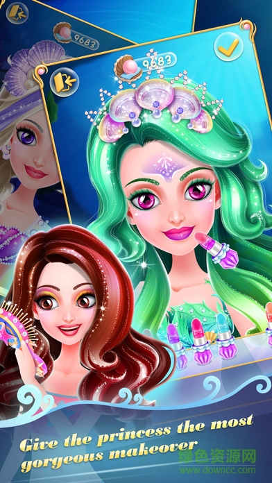 美人鱼公主化妆