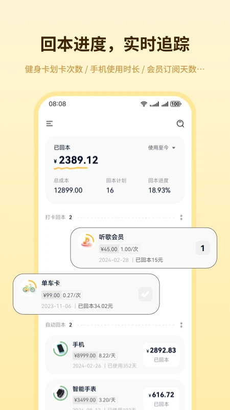 回本了
